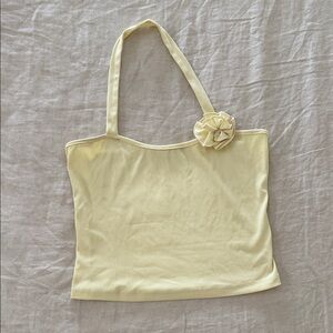 Princess Polly Pale Yellow Rosette Cami Tank Top